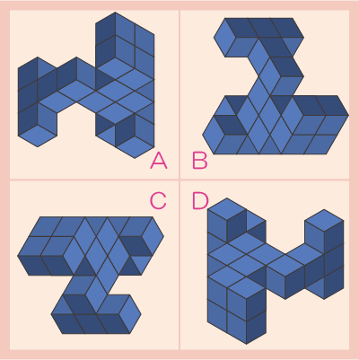 ブロック絵回転間違い探しパズル 10 脳トレーニングクイズ パズルのｉｑ脳 Net